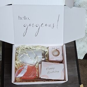 Pink and White Birthday Gift Box